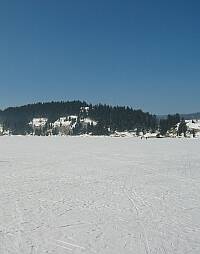Lac de Joux gelé, photo datant de lhiver 2003