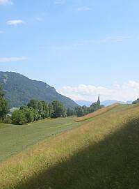 Vue sur la région de Savigny (Gros-de-Vaud, VD) depuis la Tour de Gourze.